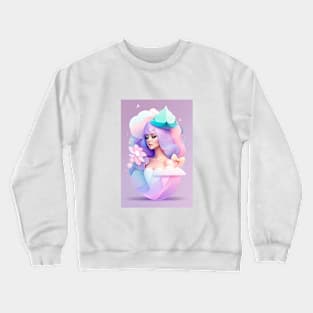 Magical illustration girl Crewneck Sweatshirt